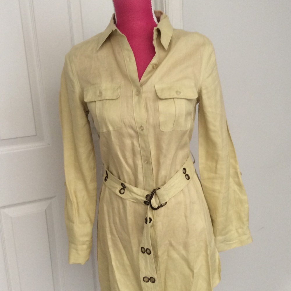 Carole Little pale green linen jacket